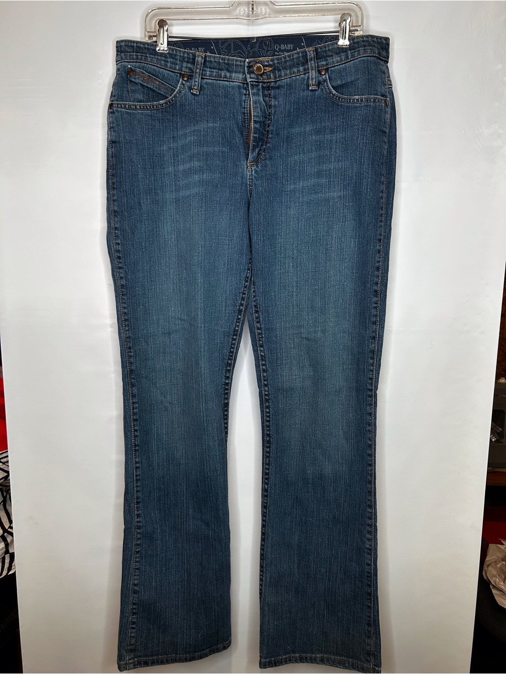 Q-Baby Wrangler Medium Wash Flare Jeans